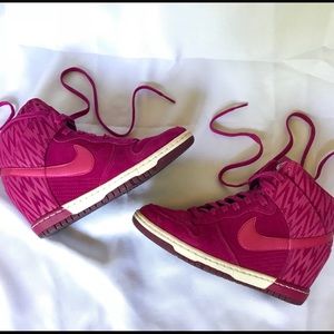Nike Pink Dunk Sky Hi Sneakers size 6